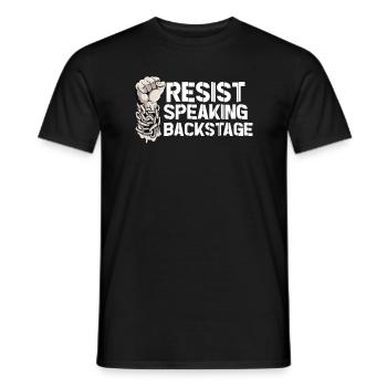 Drama teacher Drama teacher - Men's T-Shirt - black - Front - AI Model Male 178 light (178cm)