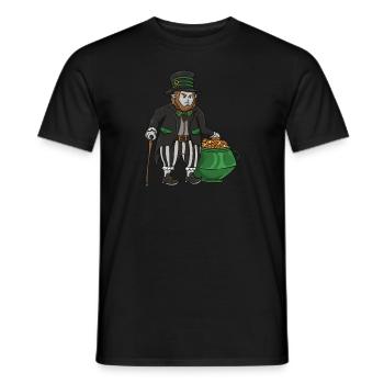 Gothic Leprechaun Pisces Leprechaun Leprechaun mem - Männer T-Shirt - Schwarz - Vorne - AI Model Male 178 light (178cm)