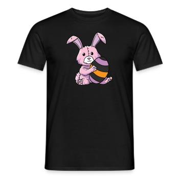 Gothic Rabbit Gothic Rabbit Gothic Easter Emo Goth - Men's T-Shirt - black - Front - AI Model Male 178 light (178cm)