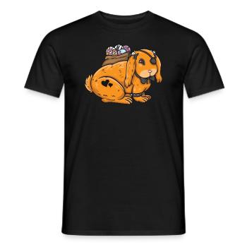 Gothic Rabbit Gothic Rabbit Gothic Easter Emo Goth - Men's T-Shirt - black - Front - AI Model Male 178 light (178cm)