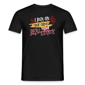 True Crime Murder Spy Crime Intérêt Idée cadeau - T-shirt homme - noir - Devant - AI Model Male 178 light (178cm)