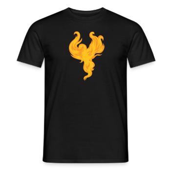 Phoenix Bird Mythical Creatures - Men's T-Shirt - black - Front - AI Model Male 178 light (178cm)