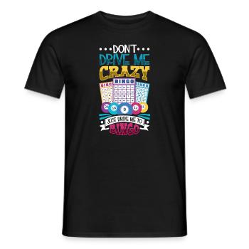 Jeu de cartes de bingo Grand-mère Joueur de bingo Cartes de bingo - T-shirt homme - noir - Devant - AI Model Male 178 light (178cm)