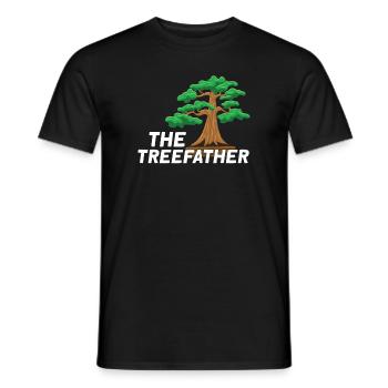 Bonsai Japan Silhouette Gardener Gardening Lover - Men's T-Shirt - black - Front - AI Model Male 178 light (178cm)