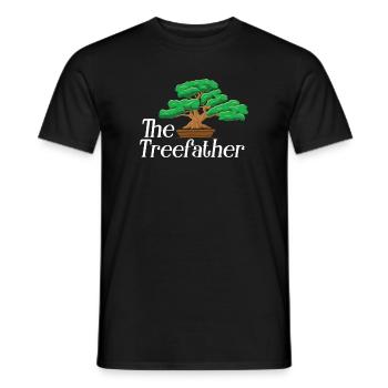Bonsai Japan Silhouette Gardener Gardening Lover - Men's T-Shirt - black - Front - AI Model Male 178 light (178cm)