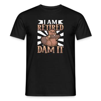 Beaver Fan Beaver Lover Funny Beaver Gift - Men's T-Shirt - black - Front - AI Model Male 178 light (178cm)