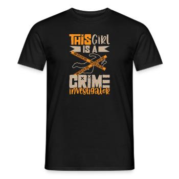 True Crime Murder Spy Crime Intérêt Idée cadeau - T-shirt homme - noir - Devant - AI Model Male 178 light (178cm)