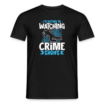 True Crime Murder Spy Crime Intérêt Idée cadeau - T-shirt homme - noir - Devant - AI Model Male 178 light (178cm)