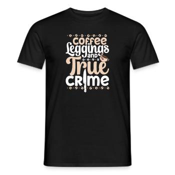 True Crime Murder Spy Crime Interest Gift Idea - Männer T-Shirt - Schwarz - Vorne - AI Model Male 178 light (178cm)