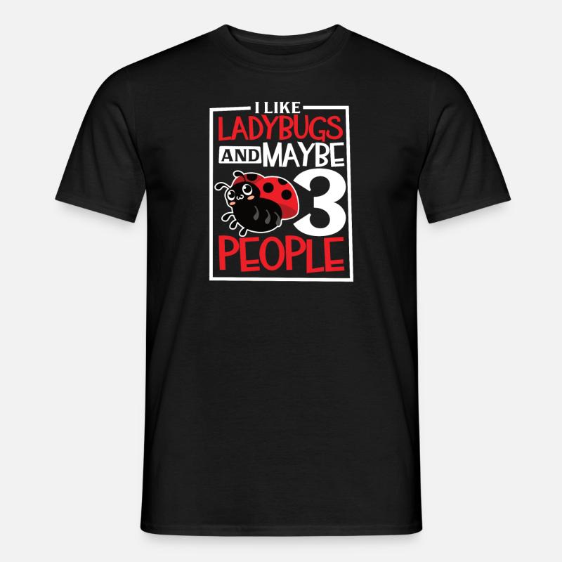 Ladybug Ladybug Entomology Insects - Men’s T-shirt - black