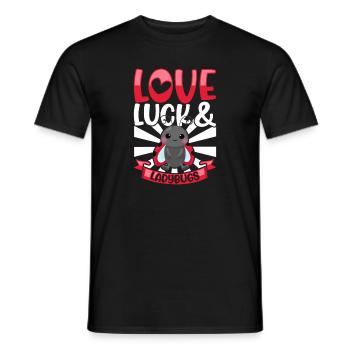 Coccinelle Coccinelle Entomologie Insectes - T-shirt homme - noir - Devant - AI Model Male 178 light (178cm)