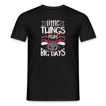 Coccinelle Coccinelle Entomologie Insectes - T-shirt homme - noir - Devant - AI Model Male 178 light (178cm)