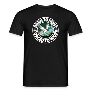 Duck Hunt Duck Hunter Bird Hunting Duck Hunting - Men's T-Shirt - black - Front - AI Model Male 178 light (178cm)