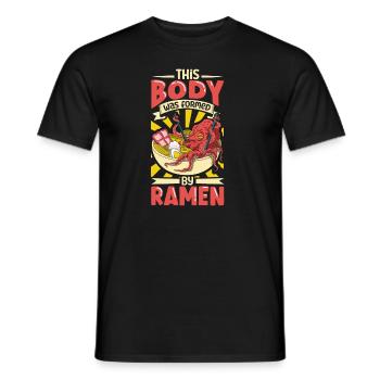 Ramen Fan Japanese Food Ramen Girl Japanese Noodle - Männer T-Shirt - Schwarz - Vorne - AI Model Male 178 light (178cm)