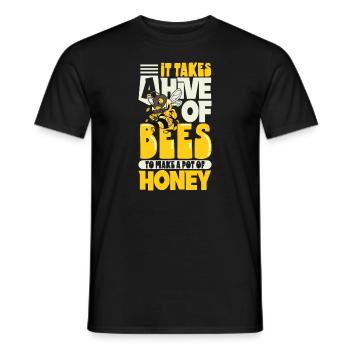 Apiculture apiculteur apiculteur rucher - T-shirt homme - noir - Devant - AI Model Male 178 light (178cm)