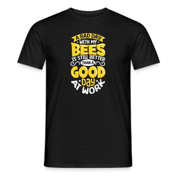 Apiculture apiculteur apiculteur rucher - T-shirt homme - noir - Devant - AI Model Male 178 light (178cm)