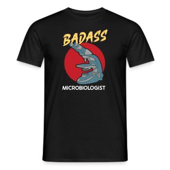 Microbiologiste Microbiologie Microbiologie Staph Biologie - T-shirt homme - noir - Devant - AI Model Male 178 light (178cm)