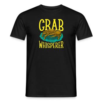 Krabbe krabben krabbenflüsterer Krabbenjagdfischer - Männer T-Shirt - Schwarz - Vorne - AI Model Male 178 light (178cm)