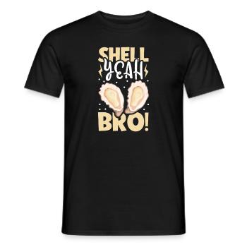 Amateur d’huîtres Drôle d’huître - T-shirt homme - noir - Devant - AI Model Male 178 light (178cm)
