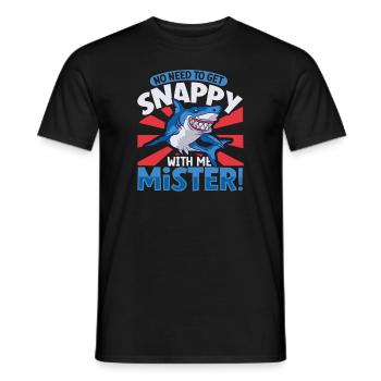 Shark Ocean Predator Plongée sous-marine - T-shirt homme - noir - Devant - AI Model Male 178 light (178cm)