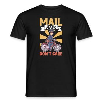 Postal clerk Postlady Postman Post Office - Men's T-Shirt - black - Front - AI Model Male 178 light (178cm)
