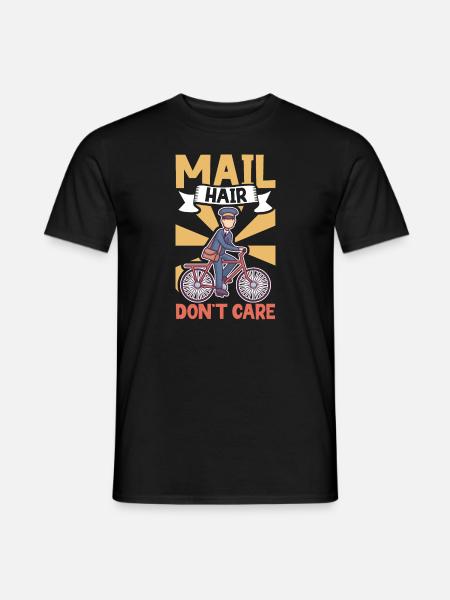 Postangestellte Postdame Postbote Post - Männer T-Shirt - Schwarz