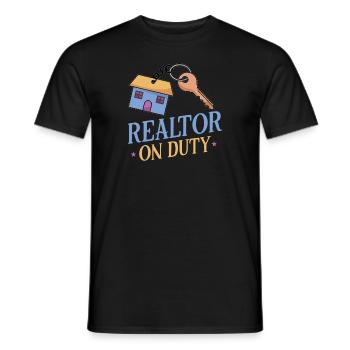 Real Estate Agent Realtor Home Closing Investor - Men's T-Shirt - black - Front - AI Model Male 178 light (178cm)