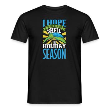Boxer Boxing Turtle Turtles Sea Ocean Reptile - Männer T-Shirt - Schwarz - Vorne - AI Model Male 178 light (178cm)