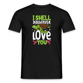 Boxer Boxing Turtle Turtles Sea Ocean Reptile - Männer T-Shirt - Schwarz - Vorne - AI Model Male 178 light (178cm)