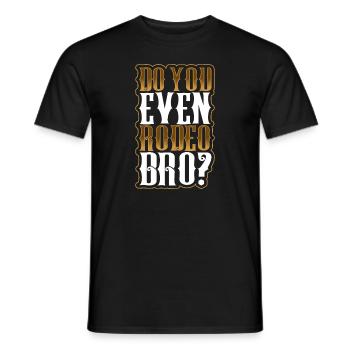 Cowboy Barn Bull Rider Rodeo Country Western - Männer T-Shirt - Schwarz - Vorne - AI Model Male 178 light (178cm)