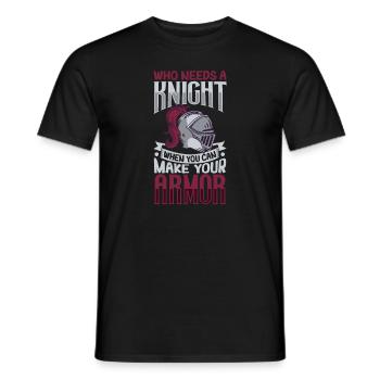 Blacksmith Metalworker Bladesmith Metal - Men's T-Shirt - black - Front - AI Model Male 178 light (178cm)