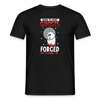 Recherche paranormale Halloween Ghost Hunter - T-shirt homme - noir - Devant - AI Model Male 178 light (178cm)