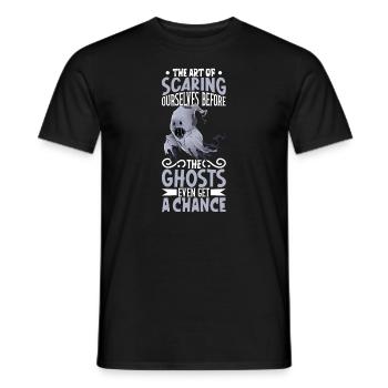 Paranormal Forschungshalloween Ghost Hunter - Männer T-Shirt - Schwarz - Vorne - AI Model Male 178 light (178cm)