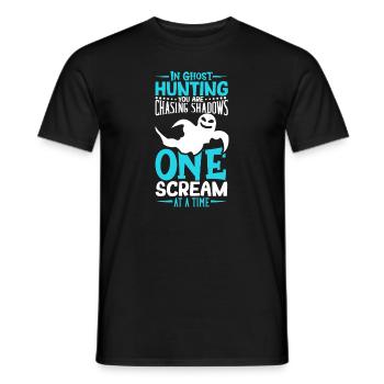 Recherche paranormale Halloween Ghost Hunter - T-shirt homme - noir - Devant - AI Model Male 178 light (178cm)