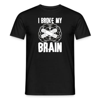 Brain Surgery Joke Brain Surgery Awareness Gift - Men's T-Shirt - black - Front - AI Model Male 178 light (178cm)