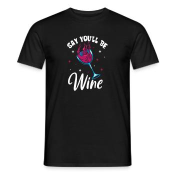 Wine making Wine Maker Wine Lover Wine Fan - Männer T-Shirt - Schwarz - Vorne - AI Model Male 178 light (178cm)