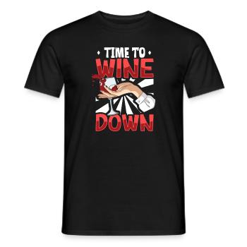 Wine making Wine Maker Wine Lover Wine Fan - Männer T-Shirt - Schwarz - Vorne - AI Model Male 178 light (178cm)