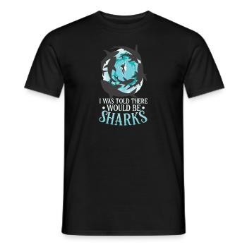 Shark Ocean Predator Plongée sous-marine - T-shirt homme - noir - Devant - AI Model Male 178 light (178cm)