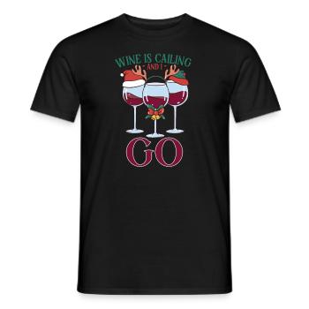 Wine making Wine Maker Wine Lover Wine Fan - Männer T-Shirt - Schwarz - Vorne - AI Model Male 178 light (178cm)