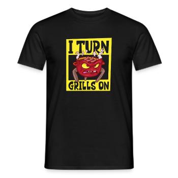 Barbecue Grill Grillades Grillmaster Barbecue Viande de bœuf - T-shirt homme - noir - Devant - AI Model Male 178 light (178cm)