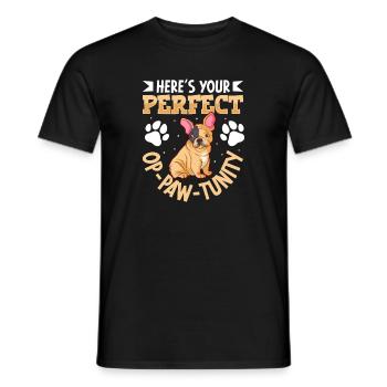 french bulldog english bulldog dog lover bulldog - Männer T-Shirt - Schwarz - Vorne - AI Model Male 178 light (178cm)