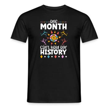 Afro Black Girl Pride Afro Girl Afrocentrique - T-shirt homme - noir - Devant - AI Model Male 178 light (178cm)