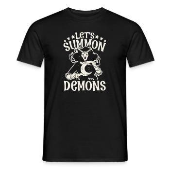 Hexe Okkult Gothic Dunkel Satanisch Unheilige - Männer T-Shirt - Schwarz - Vorne - AI Model Male 178 light (178cm)