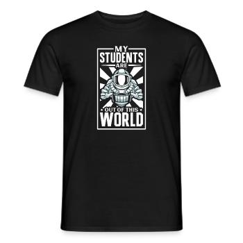 Astronaute Astronomie Système solaire Space Kids - T-shirt homme - noir - Devant - AI Model Male 178 light (178cm)