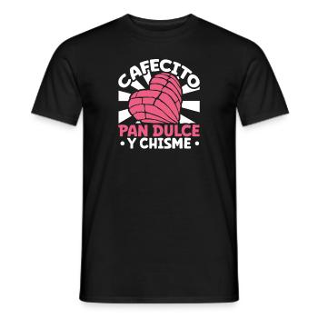 Spanish Humor Conchas Mexican Bread - Men's T-Shirt - black - Front - AI Model Male 178 light (178cm)
