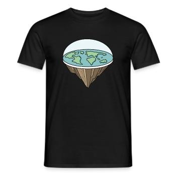 Flat Earth Theory Flat Earth Army Earth - Männer T-Shirt - Schwarz - Vorne - AI Model Male 178 light (178cm)
