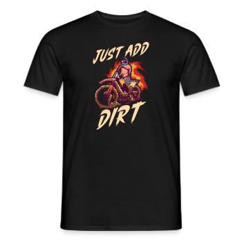 Dirt Bike Dirt Bike Riding Motocross Dirt Biking - T-shirt homme - noir - Devant - AI Model Male 178 light (178cm)