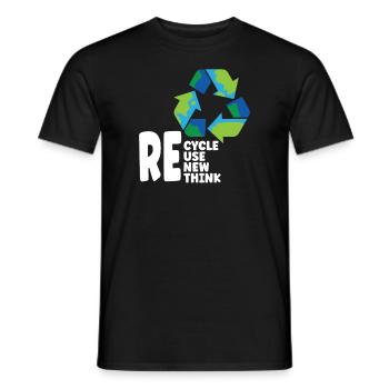 Changement climatique Environnemental Jour de la Terre 2022 - T-shirt homme - noir - Devant - AI Model Male 178 light (178cm)