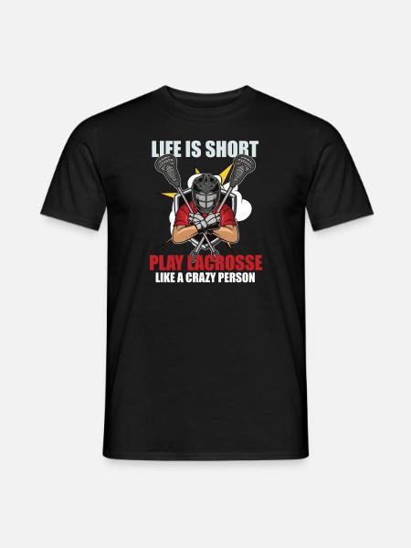 Lacrosse-spieler Lacrosse-trainer Lax Player - Männer T-Shirt - Schwarz