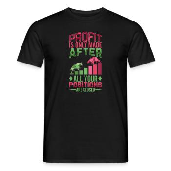 Traders boursiers, traders Forex, trading investisseur - T-shirt homme - noir - Devant - AI Model Male 178 light (178cm)